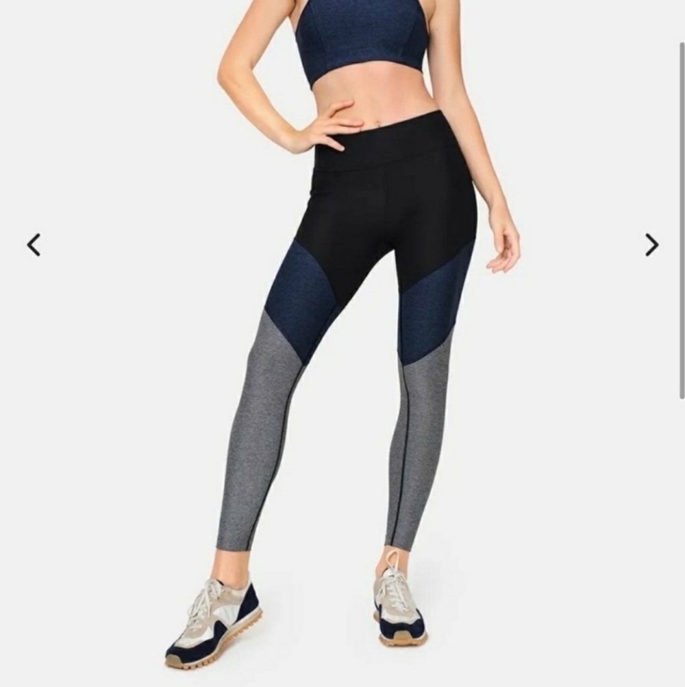 Outdoor voices spring 7/8 leggings black navy graphite grey